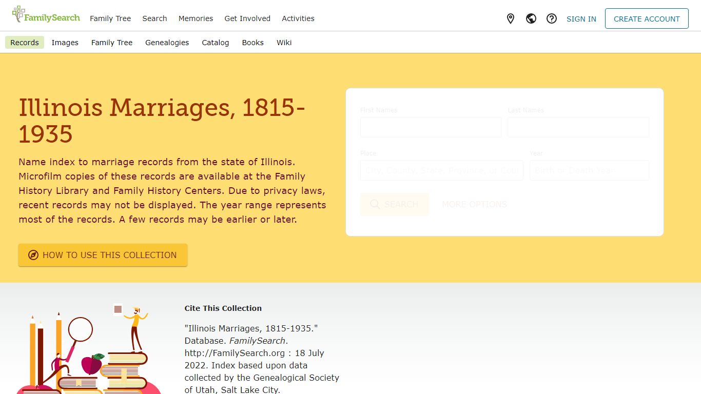 Illinois Marriages, 1815-1935 • FamilySearch